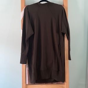 Dark olive Lululemon sweatshirt dress